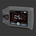 Silver Digital Device With Trip Max Display And Battery Level Indicator 3d model