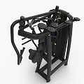 Heavy Duty Black Commercial Fitness Equipment For Professional Seated Chest Press Training