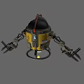 Animated robot 3d model