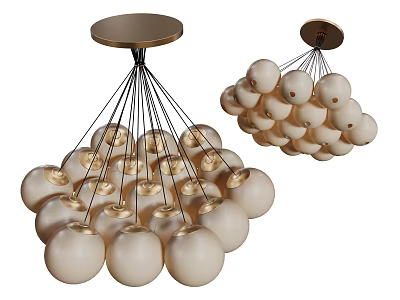 Modern Chandelier Art Chandelier Spherical Chandelier 3d model