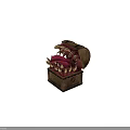 Mysterious Wooden Chest Creature With Sharp Fangs And Extended Pink Tongue