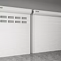 FUSIM Brand White Roller Doors With Windows And Solid Panel Design