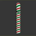 Christmas Candy Cane Arch With Red Green Stripes And Merry Christmas Sign