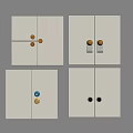 Retro Cream Handle Retro Handle Door Handle Wardrobe Door Handle Cabinet Handle Memphis Handle 3d model