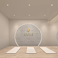 Spacious Yoga Studio With Hanging Hammocks Yoga Mats And Large Windows Green Plants View