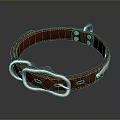 Durable Leather Dog Collar With Adjustable Metal Buckle And Holes