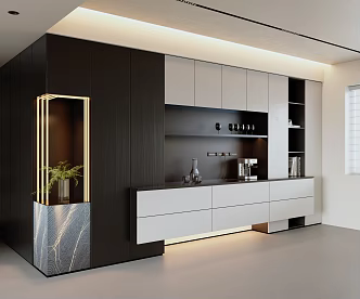 Modern Minimalist Sideboard 3d model