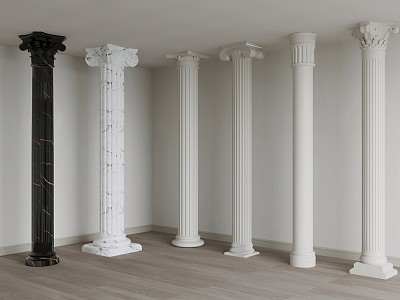 European classical European Roman column model