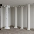 European classical European Roman column 3d model
