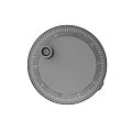 Circular Gray Control Knob With Scales For Precise Equipment Adjustment