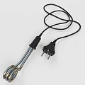 Practical Household Electric Immersion Heater With Metal Coil And Power Cord