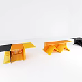 Modern Outdoor Table Leisure Table 3d model