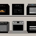 Various Modern Kitchen Ovens With Different Styles And Designs For Home Use 3d model