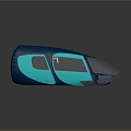 train light rail subway high-speed rail EMU modern train high-speed train high-speed locomotive EMU 3d model