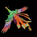 With bound phoenix 3d model