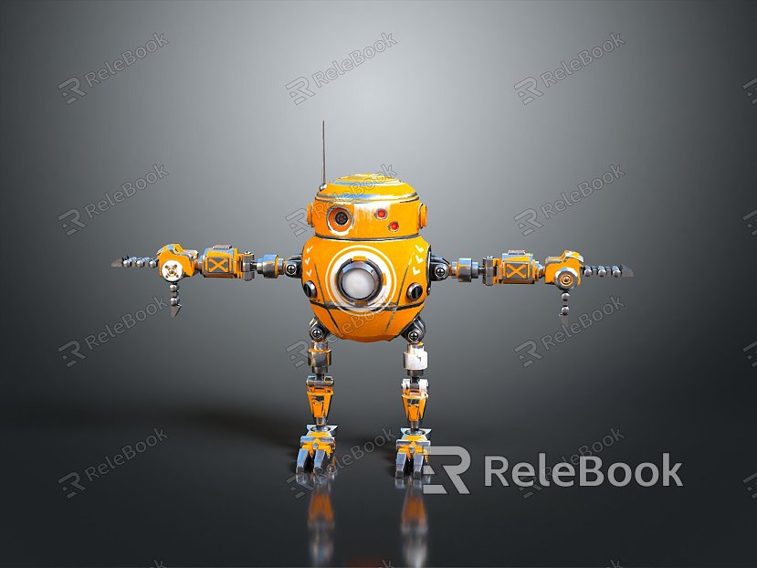 Robot Robot Assistant Small Robot Robot Butler Robot Butler Figure Game Figure model