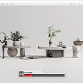 Modern coffee table 3d model