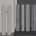 Cement column concrete column 3d model