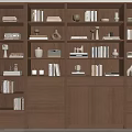 Modern bookcase 3d model