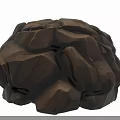 Natural Rock Sphere With Rough Surface And Irregular Shape In Earth Tones