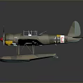Camouflage Painted Vintage Biplane Model With Propeller And Transparent Canopy For Aerospace History