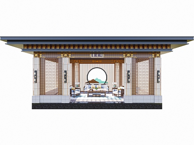 Landscape Pavilion Gazebo model