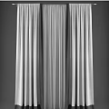 Elegant Pleated Curtains With Soft Linen Fabric For Modern Window Decoration