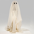 Dog Ghost Halloween Holiday Decoration 3d model