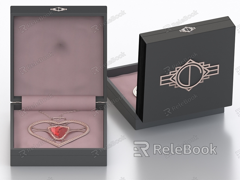 Necklace Jewelry Pendant Jewelry Box Necklace Box Ring Box Jewelry Box model