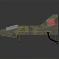 Camouflage Electric Toy Airplane Model Featuring Detailed Wings and Movable Wheels
