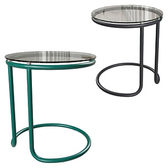 Coffee Table Round Table Metal Glass Table Outdoor Table Art Table 3d model