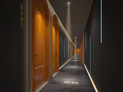 Modern Hotel Away E-Sports Hotel Room Away 3d model