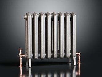 Modern heating pipe radiator heating 3d model