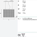Dazzling Square Crystal Chandelier with Elegant Bright Modern Interior Design