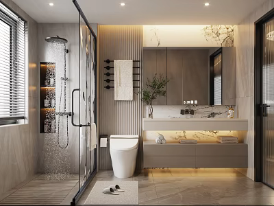 Modern toilet 3d model