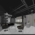 Modern Beauty Salon Interior With Black Ceiling Mirrors Barber Chairs Chandelier And Marble Floor