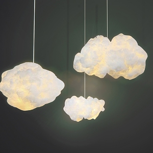 Net red cloud chandelier 3d model