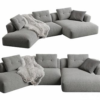 Cassina modern Italian simple fabric sand 3d model