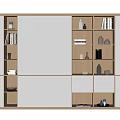 Modern bookcase 3d model