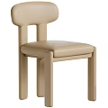 Modern Minimalist Boucle Upholstered Dining Chair With Multiple Neutral Color Choices For Warm Home Interior