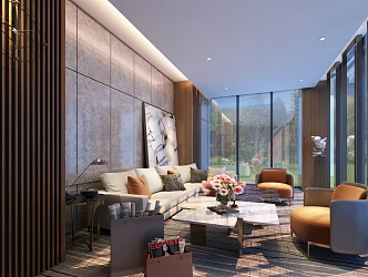 Modern living room 3d model