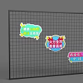 Commercial Equipment With Grid Background And Colorful Speech Bubbles Displaying Inspirational Messages