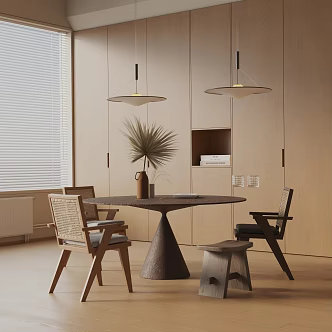 Modern dining table 3d model