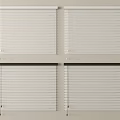 Modern White Window Blinds With Different Top Rail Designs For Home Interior 3d model