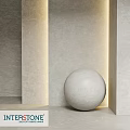 Geometric Architectural Component With White Sphere And Light Colored Walls