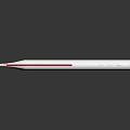 Transparent Glass Thermometer With Red Liquid On Dark Background And Temperature Scale 3d model