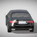 Modern Black Mercedes-Benz Luxury Sedan With UK Plate And Alloy Wheels