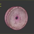 Pink Round Industrial Roller Equipment With Center Hole And Smooth Surface