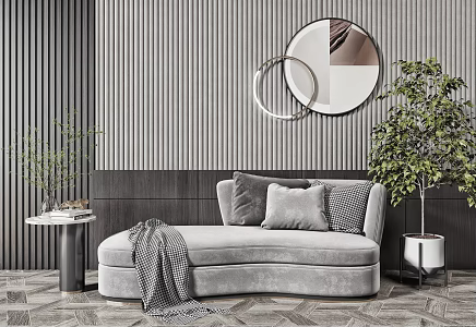 Modern chaise longues chaise longues combination 3d model