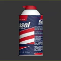 Barbasol Premium Shaving Cream With Red White Blue Stripes And Red Cap
